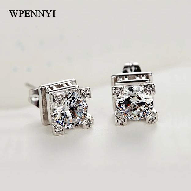 Белый золотой цвет Эйфелева башня Парижа дизайн Чистая кубическая инкрустация