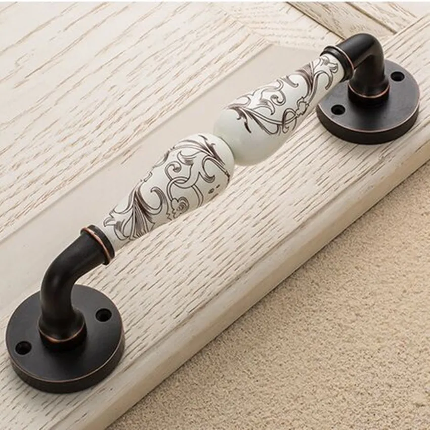 Антикварные американские черно-красные бронзовые складывающиеся керамические