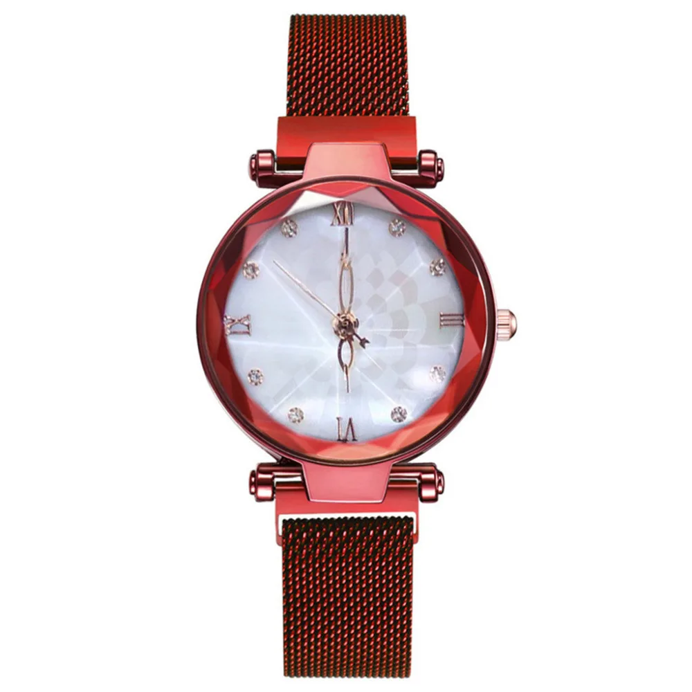 

Fashion Women Watches Brand Luxury Stainless Steel Mesh Belt Ladies Watch Quartz Wrist Watch Rhinestone Clock Relogio Feminino#B