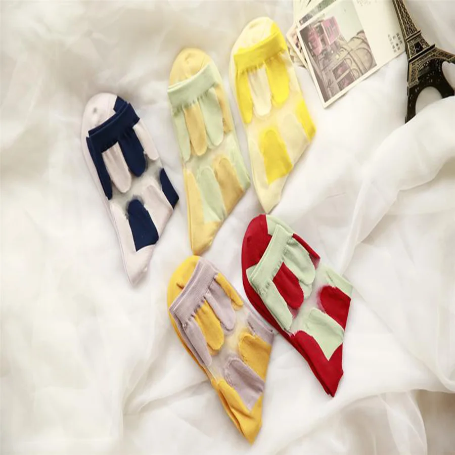 [COSPLACOOL] весенне летние модные нейлоновые носки женские полосатые стеклянные