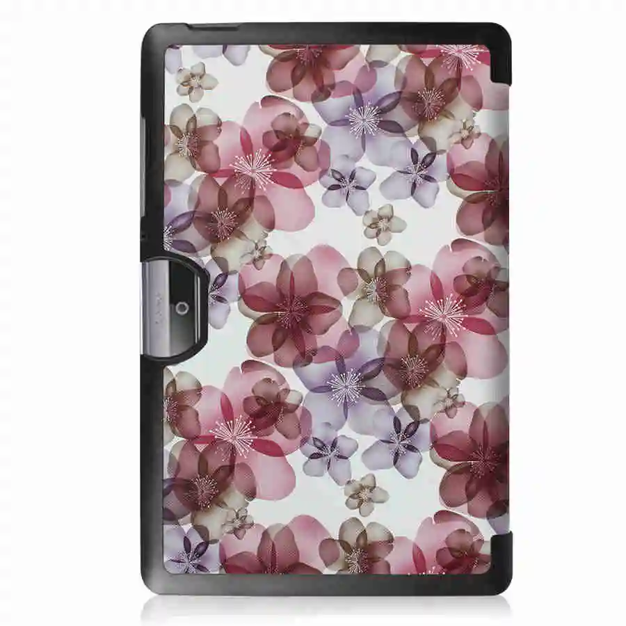 Тонкий чехол с принтом для acer Iconia Tab 10 A3-A40 One 10 B3-A30 10,1 дюймов планшет из искусственной кожи чехол откидная подставка+ экранная пленка+ ручка