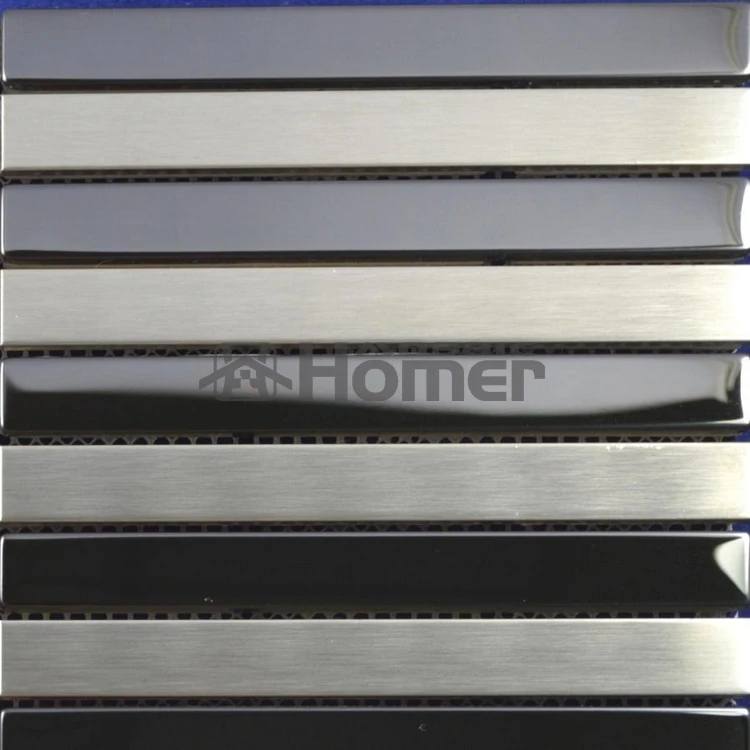 Длинные гольфы с полосками для нержавеющая сталь металлическая плитка стены