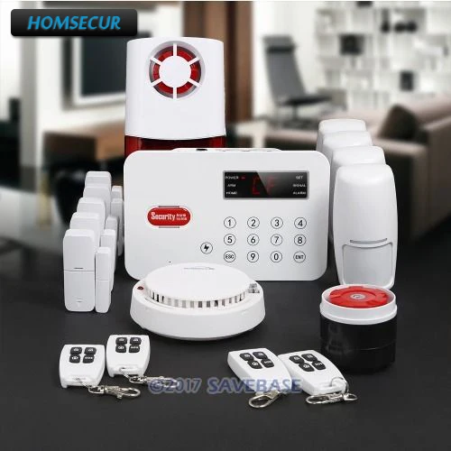 Домашняя беспроводная телефонная сигнализация HOMSECUR + PIR 5 * датчик двери для