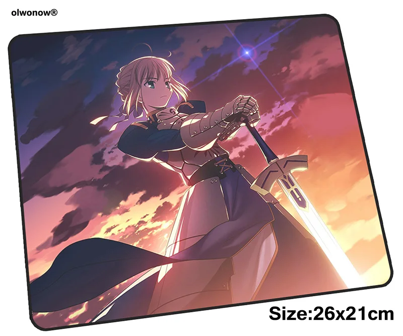 Игровой коврик для мыши Fate Saber 26x21 см большой игровой Новое поступление