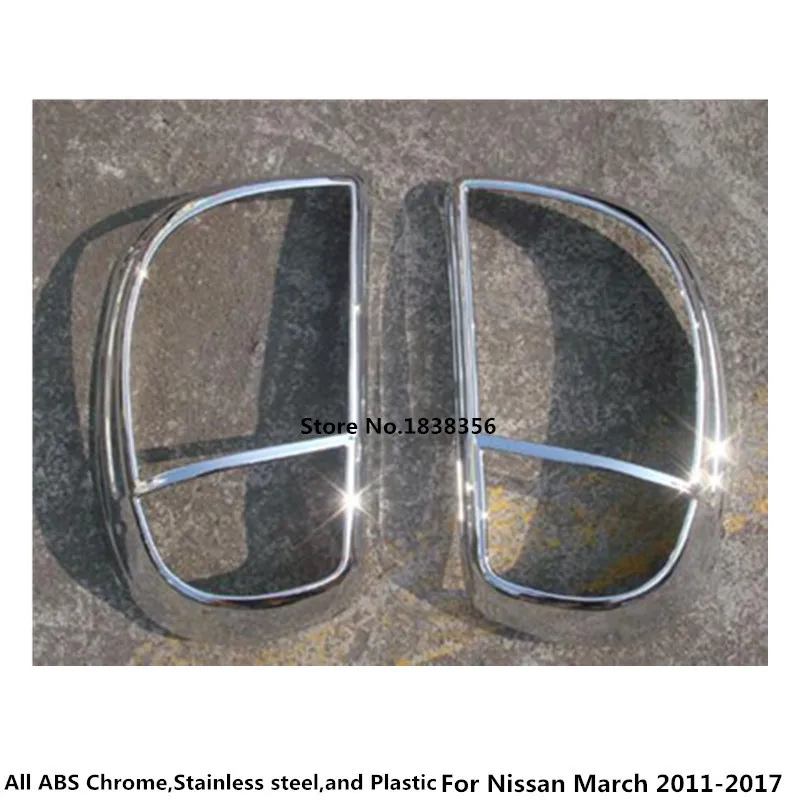 Высококачественный Хромированный задний фонарь для Nissan March 2011 2012 2013 2015 2014 2016 2017 2