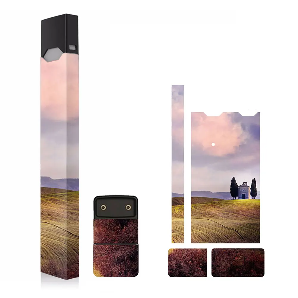 FJ0006 SHIODOKI 2 Pack Juul Skin Decal для Pax JUUL 2.5D технология ультра тонкая защитная наклейка для JUUL Wraps Cases-пейзаж - Цвет: FJ0006