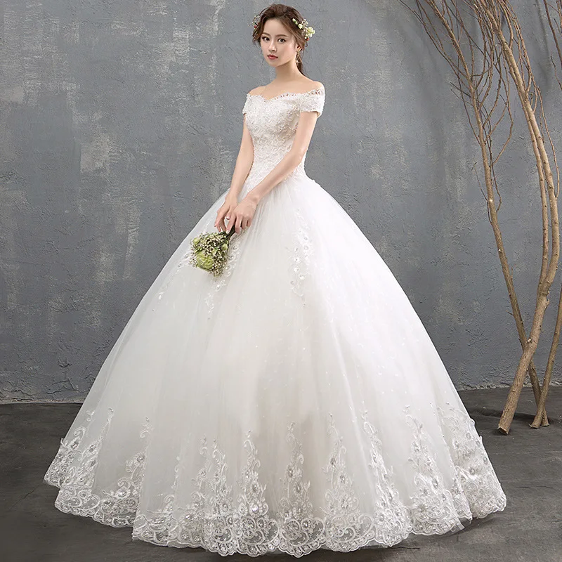 Mrs Win Vestido De Noiva/2021 Новое винтажное свадебное платье принцессы с вырезом лодочкой и