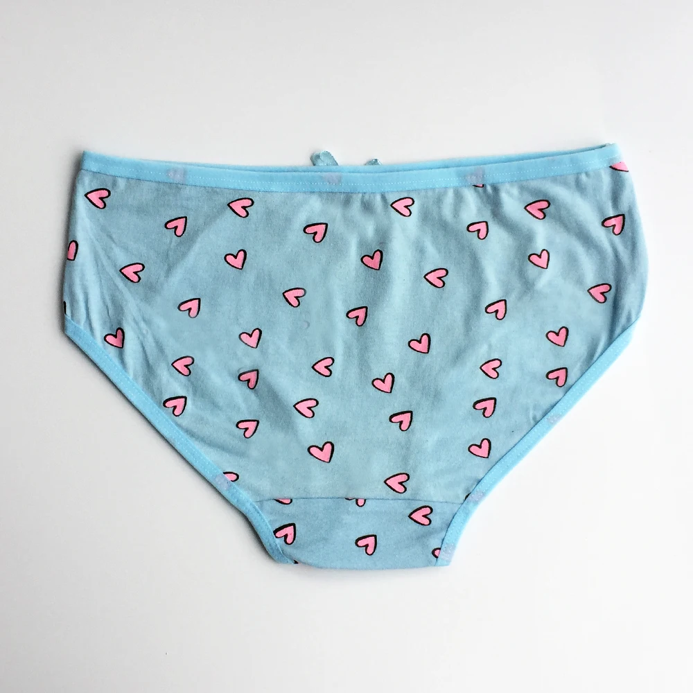 3Pcs/Lot Candy Color Girl Panties Heart Underwear Briefs Cotton Lingerie Soft Comfortable Panty WholesaleNH0032 images - 6