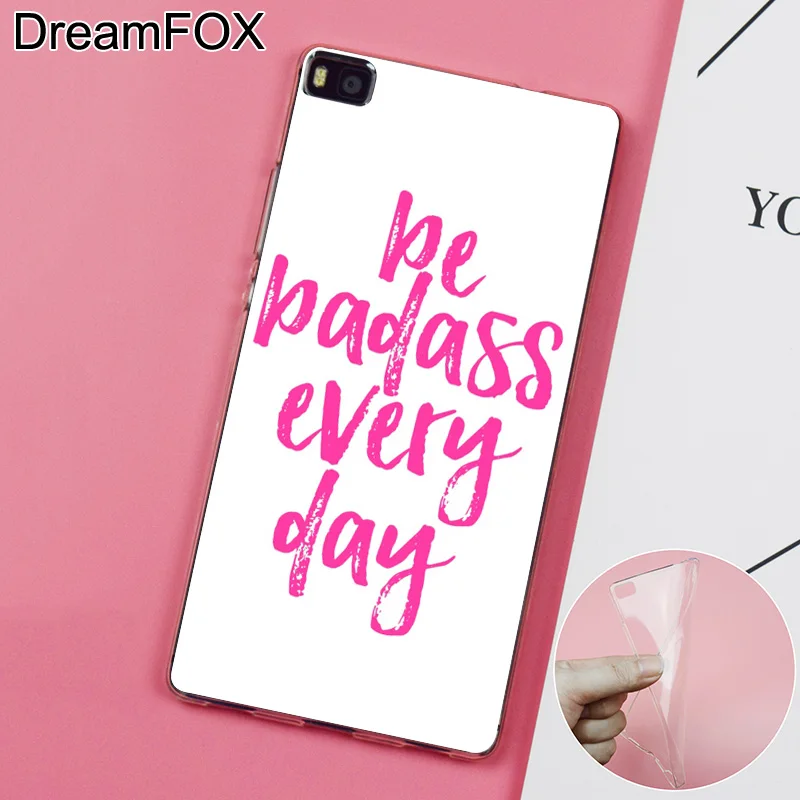 DREAMFOX K087 feminista badass Soft TPU Silicone Case Cover For Huawei P8 P9 P10 Lite Plus 2017 Honor 8 Pro 9 6X |