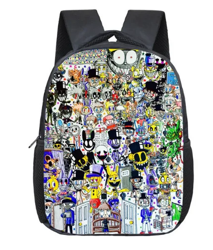 12 Inch Five Nights At Freddys Children School Bags Backpack Kids Kindergarten Bag Freddy Bear Toddler bag - Цвет: Five Nights 17