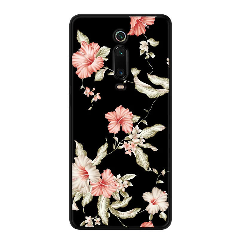 For Xiaomi Mi 9T Case Mi 9T Pro Cartoon Printed Soft Black Bumper Silicone TPU Cover For Xiaomi Mi 9T Pro mi9T 9 T Phone Cover