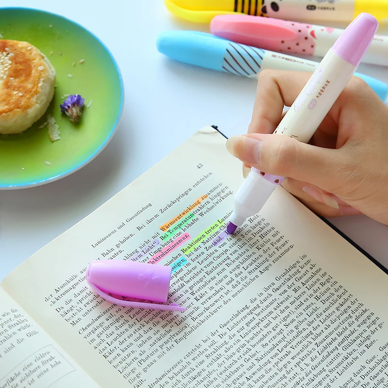 6 цветов в партии креативный цветной маркер большой емкости флуоресцентный