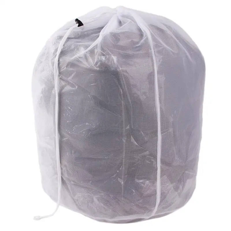Clothes Laundry Bag Mesh Net Wash Washing Machine Bra Aid Lingerie Draw Cord | Дом и сад