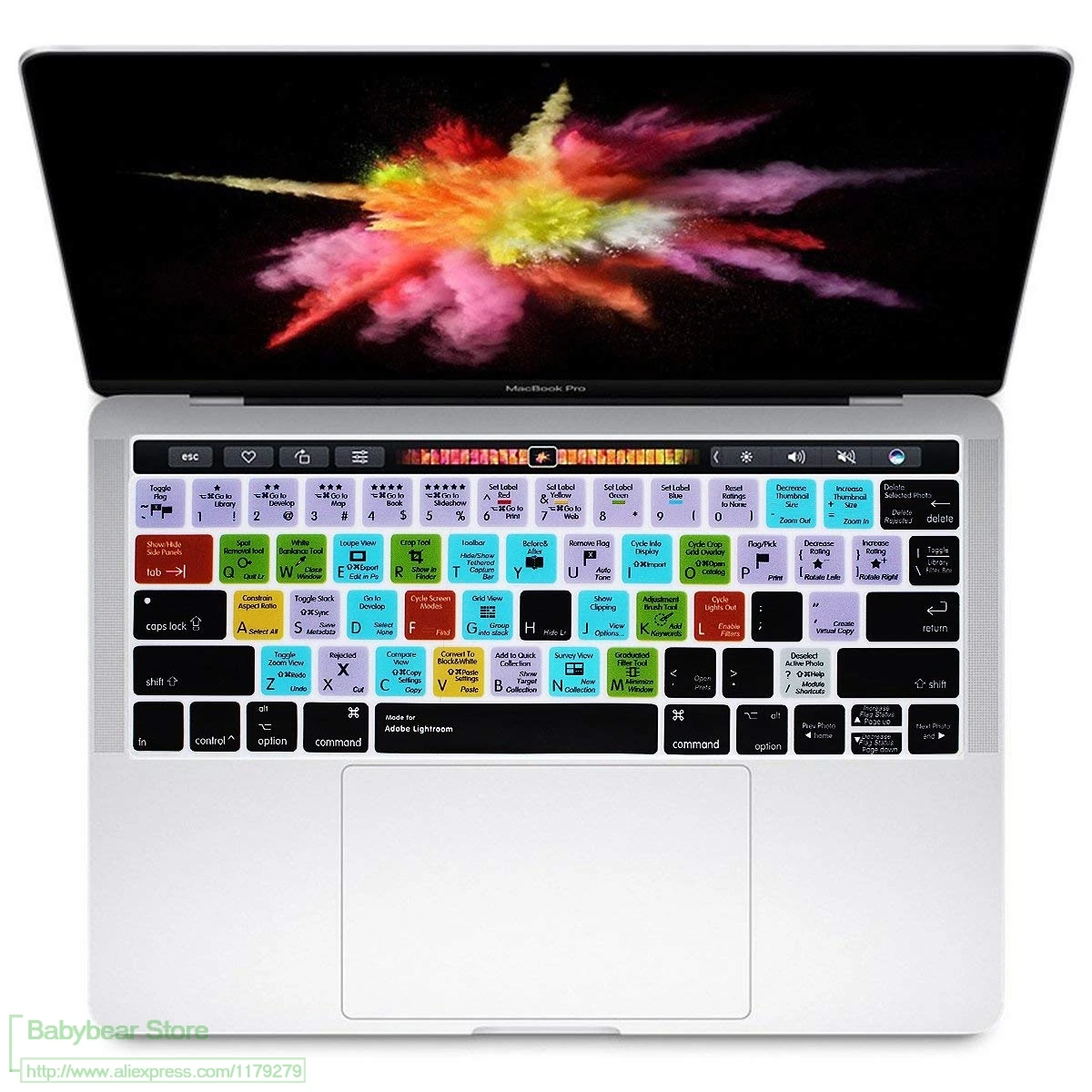 Силиконовая клавиатура для Macbook Pro 13 &quot15&quot с сенсорной панелью