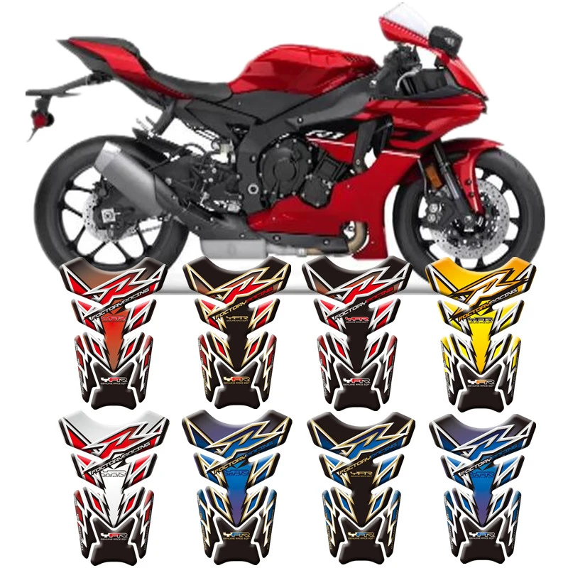 Для Yamaha YZF R1/R1S R1M R6/R6S R3 R15 R7 Универсальный мотоциклетный 3D коврик на бак защитный