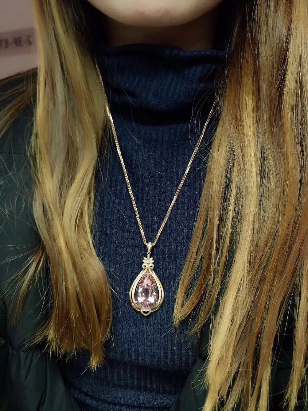 Ювелирные изделия из натурального розового золота 18 К ювелирные AU750 100%