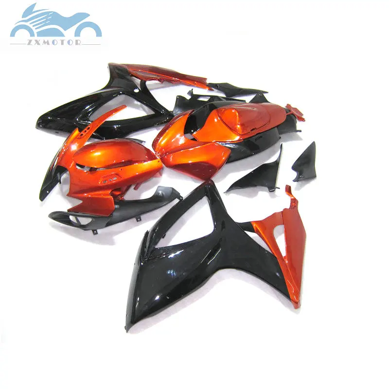 Набор обтекателей для мотоциклов SUZUKI K6 GSXR600 750 2006 2007 GSX R750 06 07 оранжевые черные