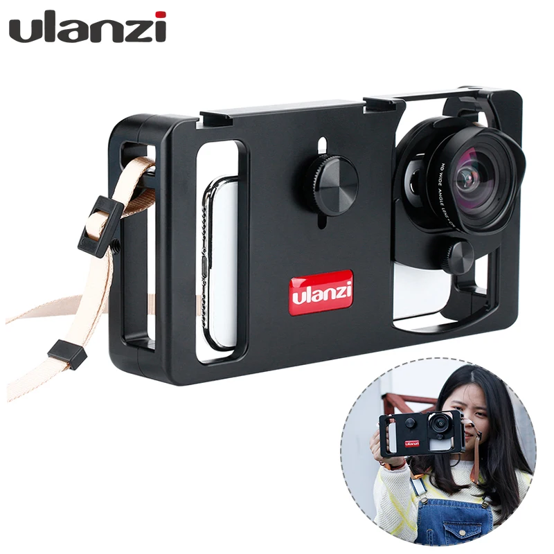 Ulanzi алюминиевый корпус для телефона держатель Чехол ручной Vlogging Filmming Video Rig w