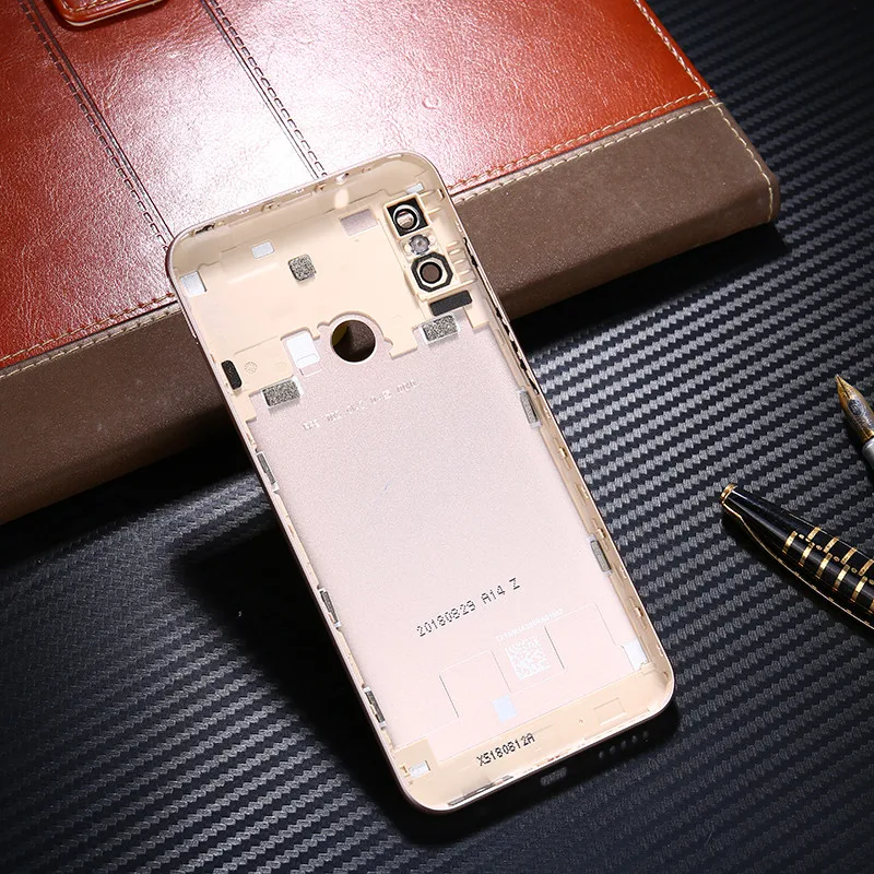 Для Xiaomi mi A2 Lite корпус красный mi 6 Pro батарея Дверь металлический задняя крышка телефон запасные части чехол с кнопками объектив