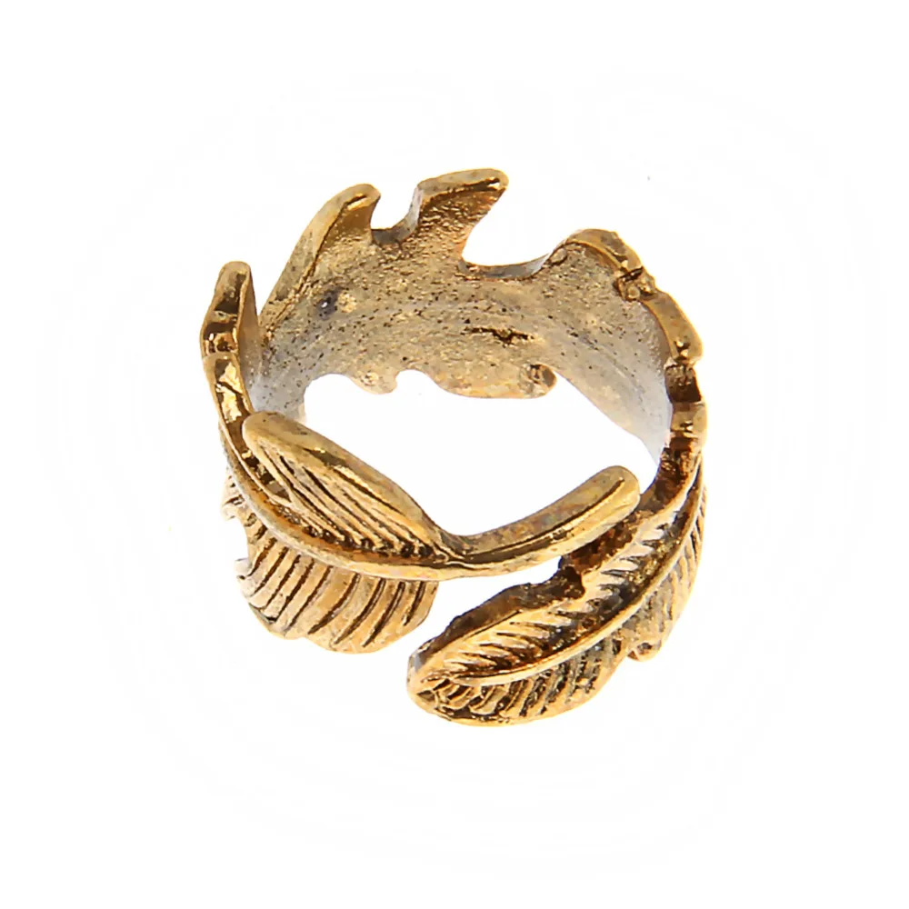 Женское и мужское кольцо с перьями в античном стиле|jewelry gift bags wholesale|ring displayring anchor |