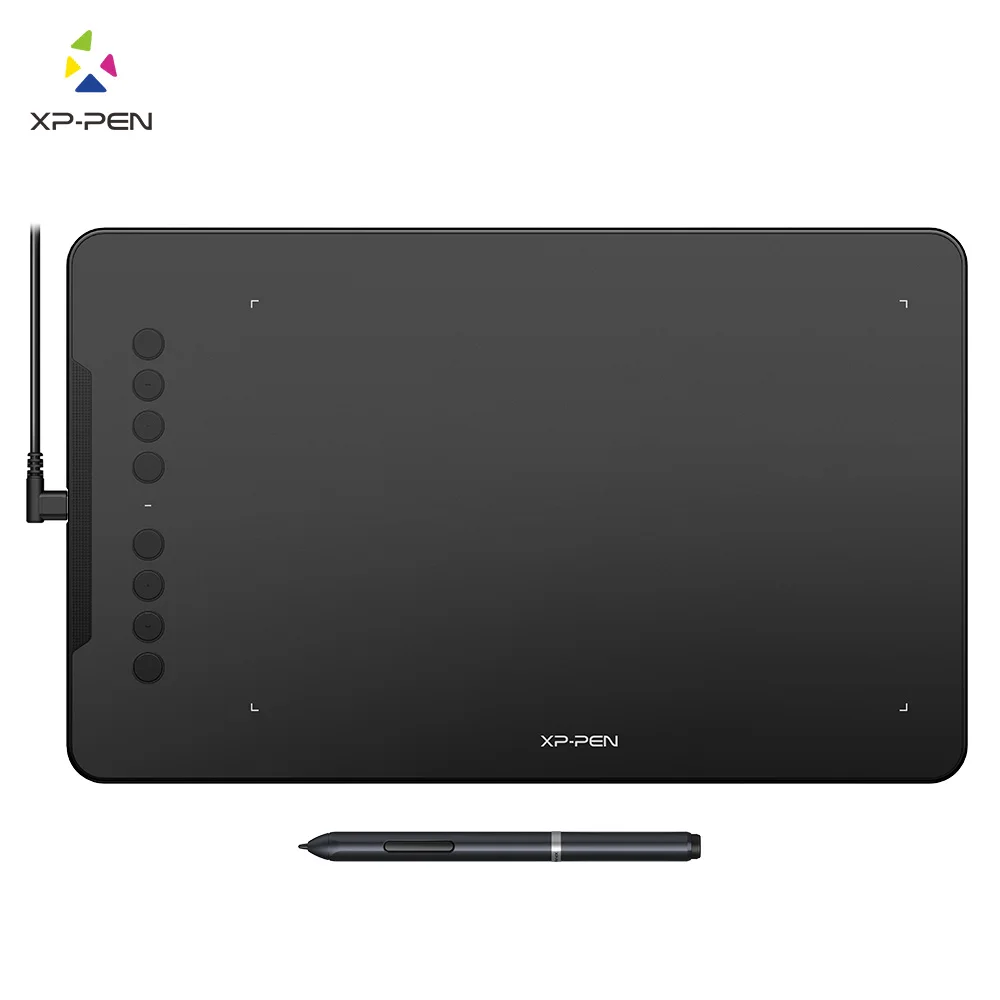 XP-Pen Deco 01 графический планшет Графический Цифровой с наклоном для Android и 8 клавиш быстрого доступа(8192 уровней давления) для начинающих