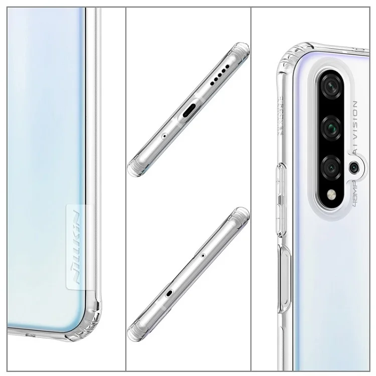 Для huawei Honor 20 чехол Nillkin натуральный прозрачный мягкий кремний TPU Защитный чехол для huawei Honor 20 Pro Чехол 6,26''