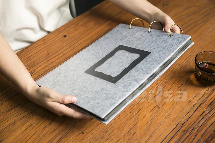 36*26 см горизонтальный 3 кольца большой емкости DIY пустой альбом 38 листов 76 P паста руководство альбом Fotografico набор бумаги для скрапбукинга