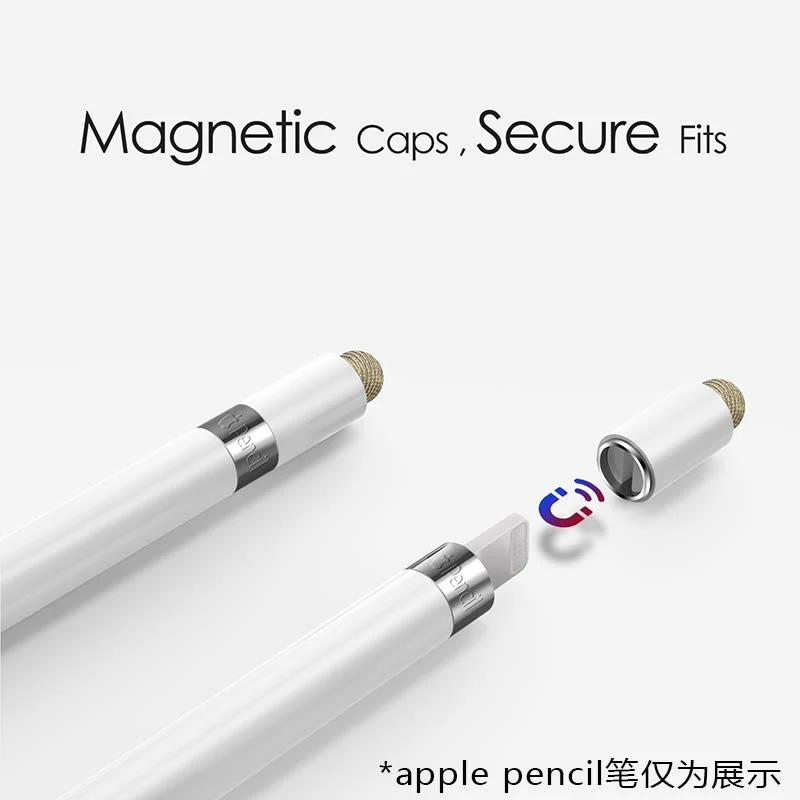 Suntaiho стилус Крышка для Apple карандаш Магнитная Замена колпачка прочный волоконный наконечник для всех сенсорных планшетов 9,7 дюймов сотовых телефонов