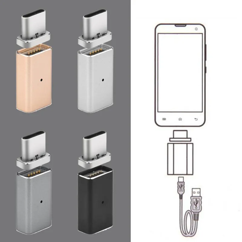 Магнитный переходник Micro USB Мама на Type C папа для устройств Nexus 5X 6P OnePlus 2 3 3T 5 Xiaomi|micro