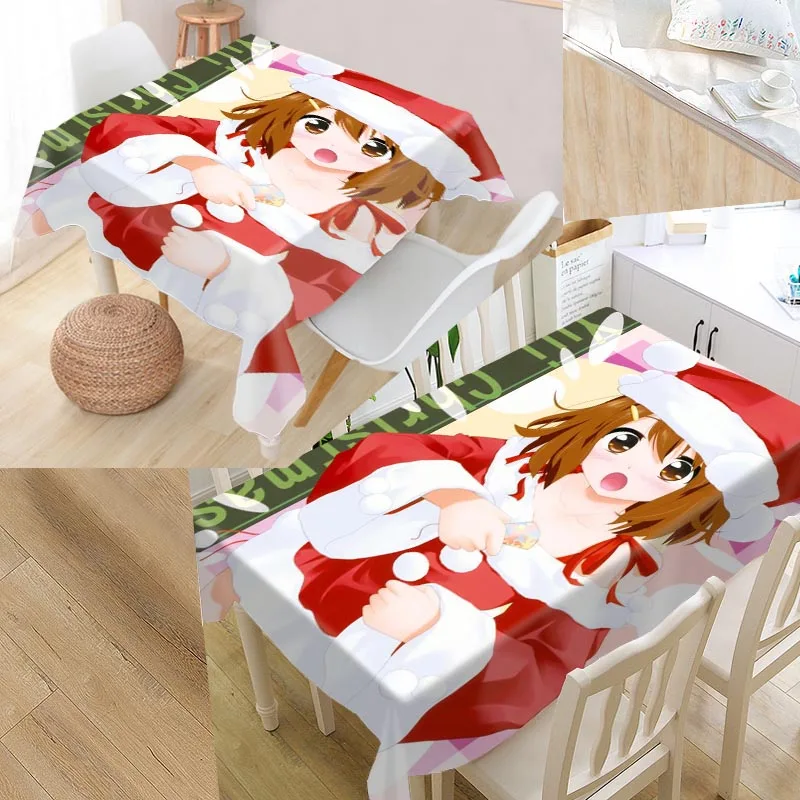 

Custom ho kago tea time Tablecloth Waterproof Oilproof Rectangular Home Wedding Tablecloth Textiles