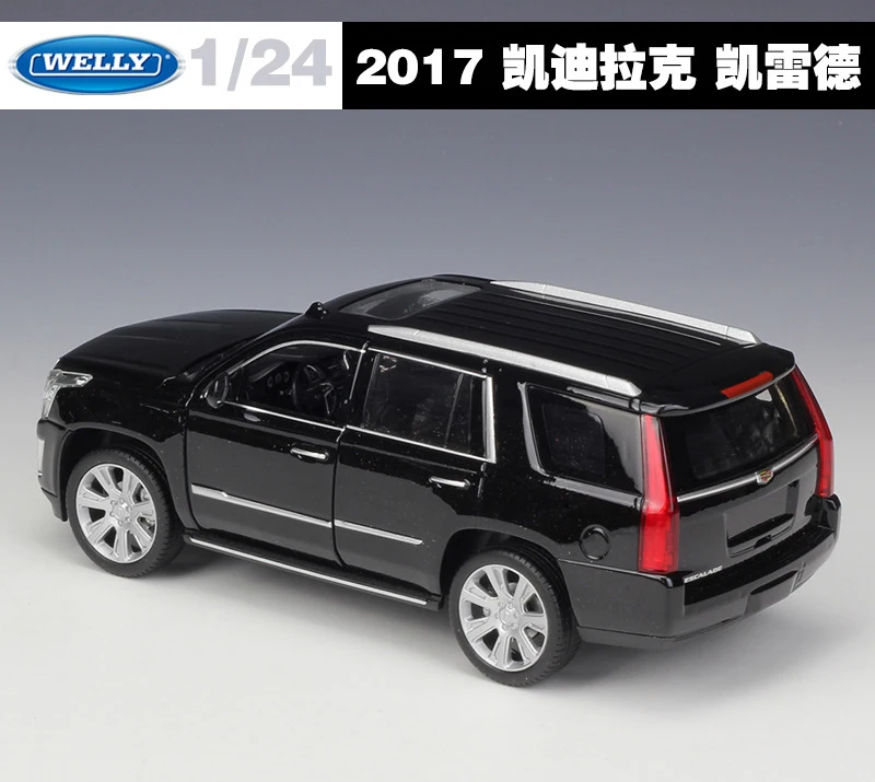 1:24 WELLY Simulator сплав Cadillac Escalade литая под давлением модель автомобиля внедорожник металлическая игрушка автомобиль игрушки для детей подарок коллекция украшения