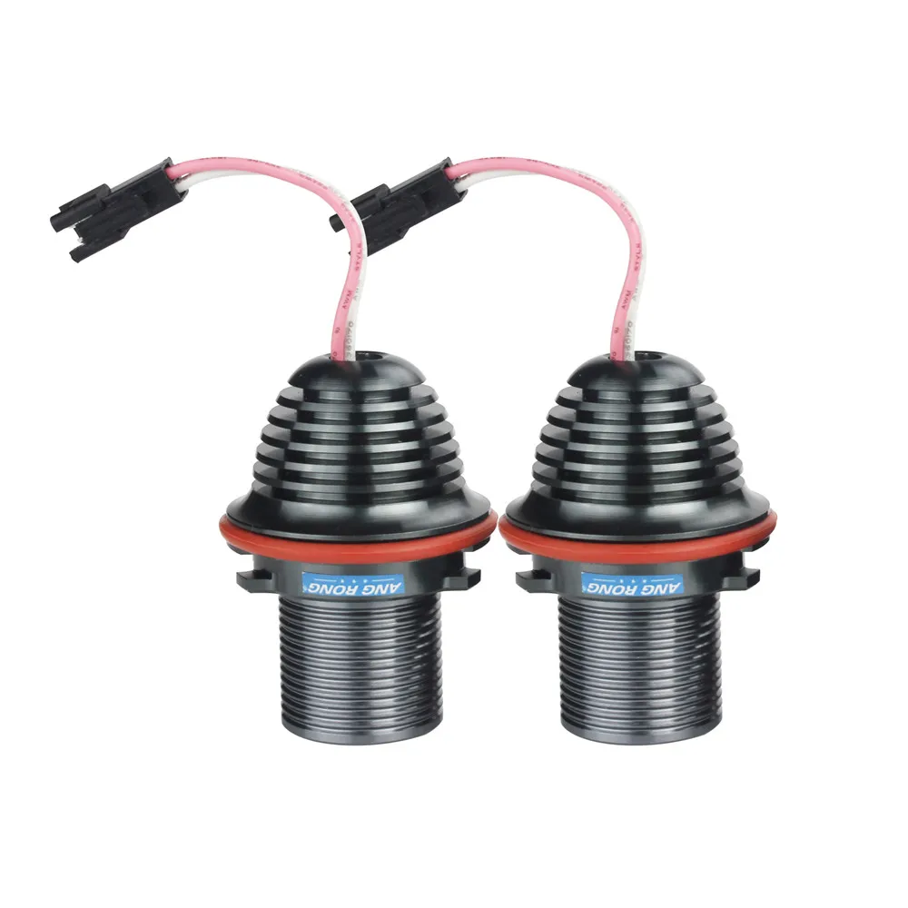 ANGRONG 10W светодиодные габаритные огни глаза ангела Halo Ring Kit 6000K ксеноновая лампа для