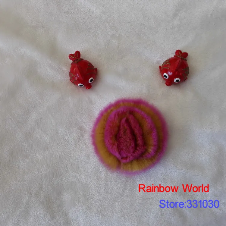 9 см Натуральная Розовая брошь в виде цветка из кроличьего меха для пальто корсаж