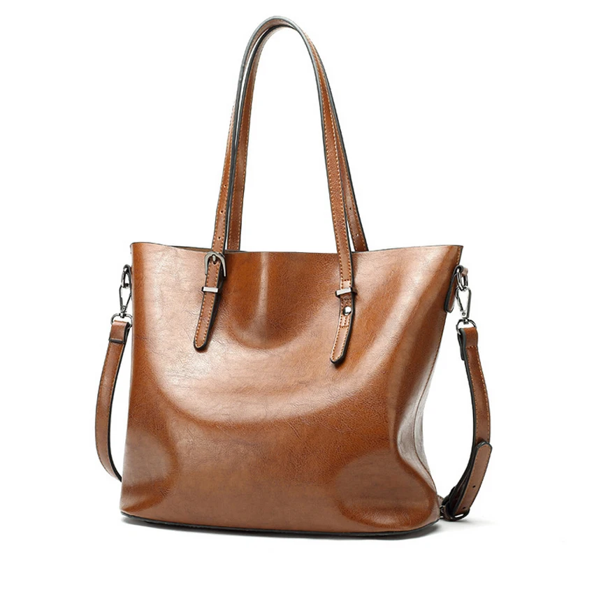 Женская сумка из ПУ кожи ESUFEIR повседневная вместительная тоут через плечо