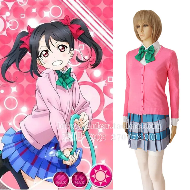 Бесплатная доставка lovelive Аниме Косплей Minami Kotori Язавы Нико С героями мультфильмов