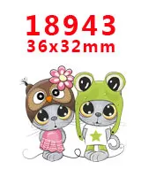 PR-18943 Принадлежности для рукоделия с изображением героев мультфильмов плоские с обратной стороны плоские смолы 30 штук. PR-18943-19243 - Цвет: PR-18943