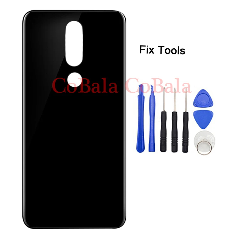 LOVAIN 1 шт для задней панели Стекло для Nokia 5,1 6,1 плюс 8,1X5X6X7 задняя Батарея крышка Стекло задняя крышка Корпус кейс с инструментами