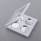 Пустые 4 26 мм круглые сетки для макияжа, палитра теней для век, косметика, помада, румяна, прессованная пудра, чехол с алюминиевыми кастрюлями