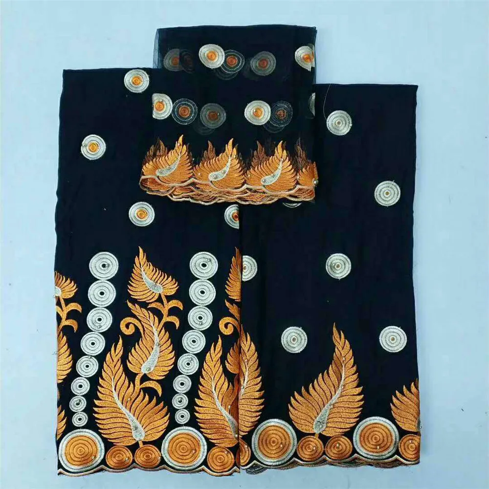 2018 Новое поступление фиолетовый Африканский Базен Riche Getzner ткань с вышивкой