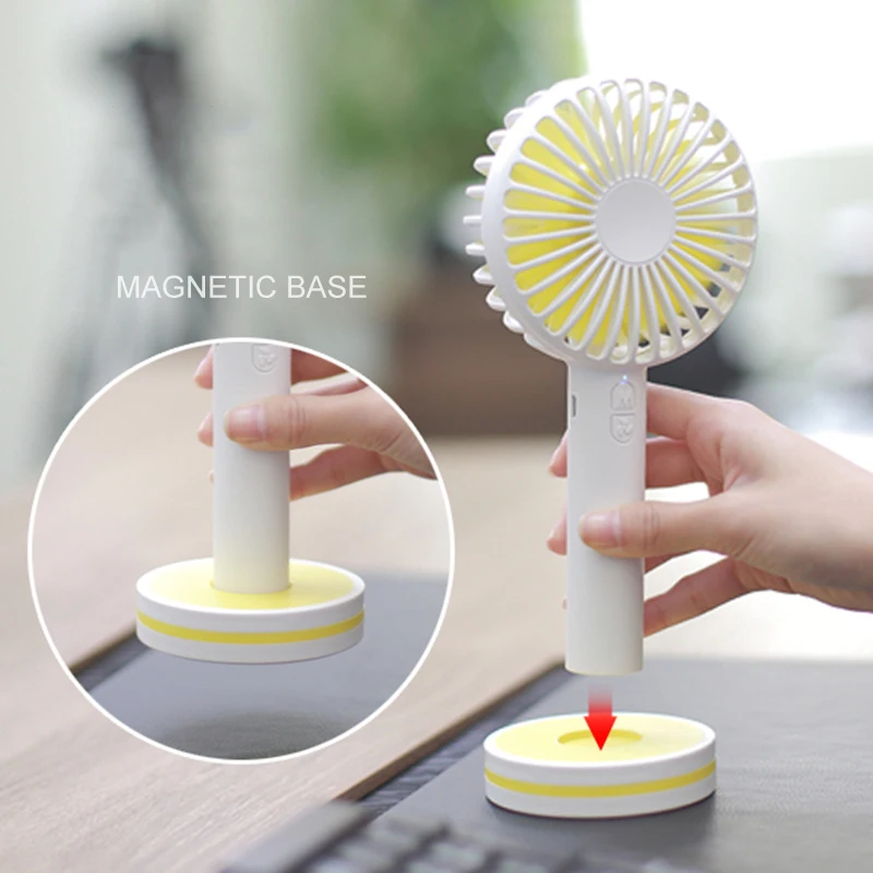Мини USB Зарядка Электрический вентилятор 3 скорости регулируемый 4-Лопастной