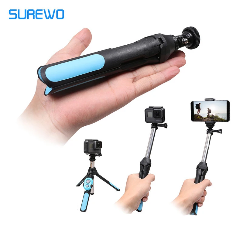 Беспроводная селфи-Палка с Bluetooth штатив для iPhone Samsung Xiaomi Huawei смартфон Gopro Hero 7 6 5 4 3