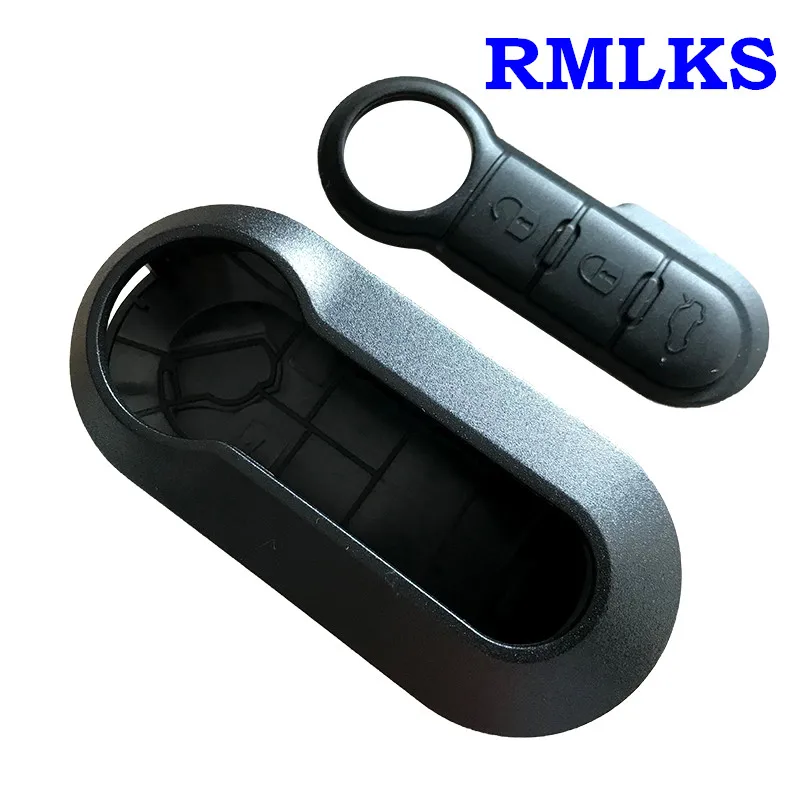 RMLKS новый цветной чехол для дистанционного ключа с полоской Fiat 500 Panda Punto Bravo 3