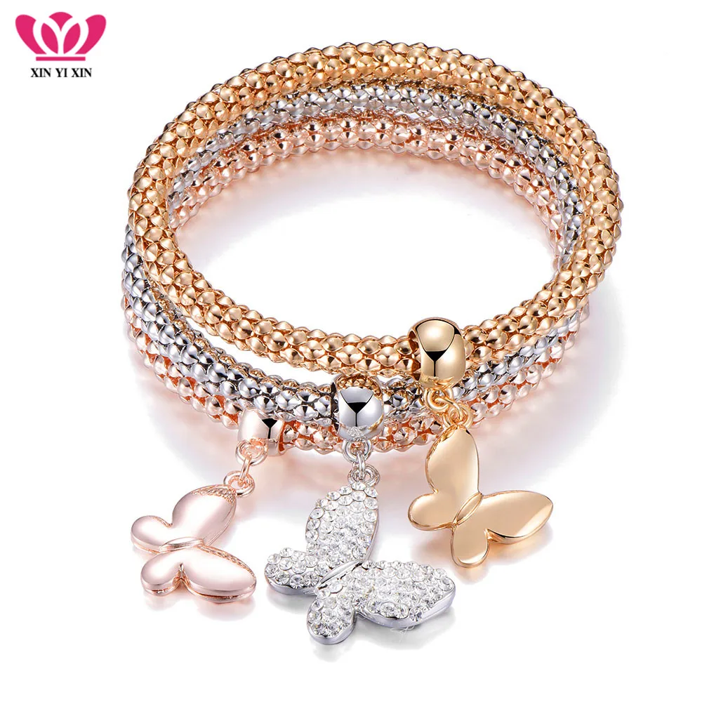 3 шт. женские браслеты в виде бабочек | Украшения и аксессуары
