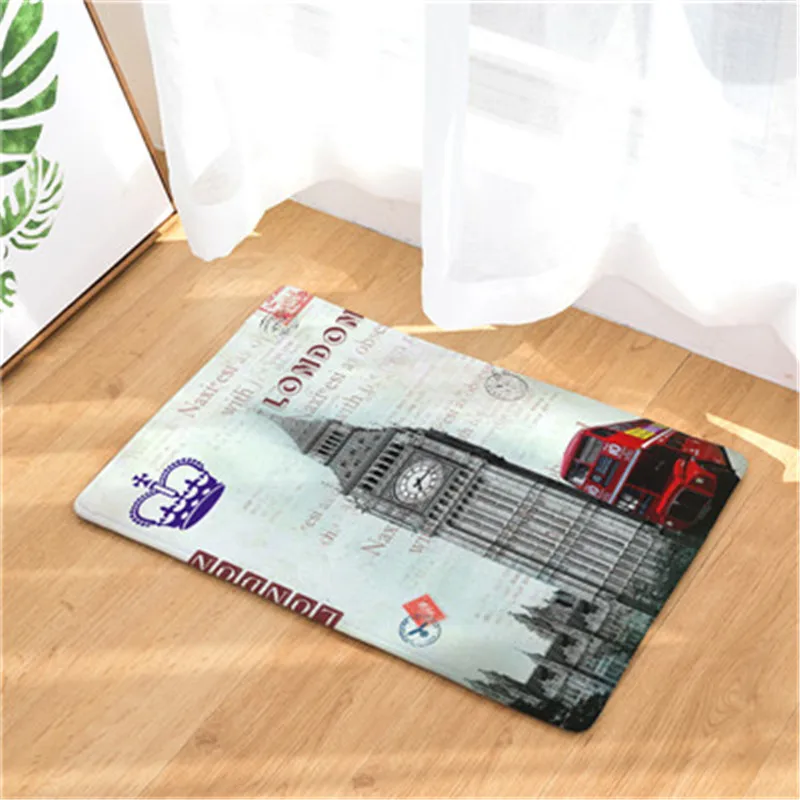 Красивые знаковые ковры &quotздания&quot Домашний тонкий Декор лестничные коврики