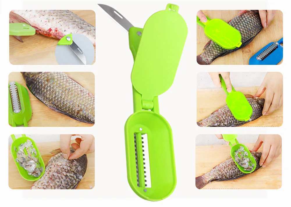 Скребок для рыбьей чешуи из нержавеющей стали очиститель очистки кожи сталь