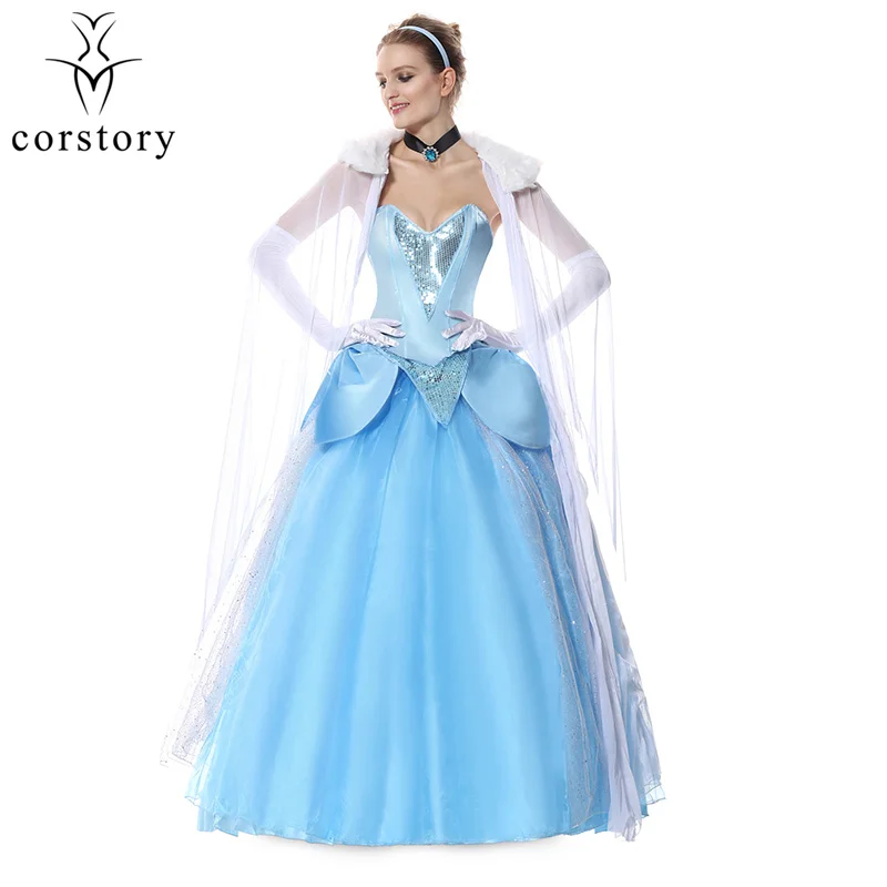 Роскошный костюм принцессы Белль на Хэллоуин бальное платье Золушки феи Фэнтези