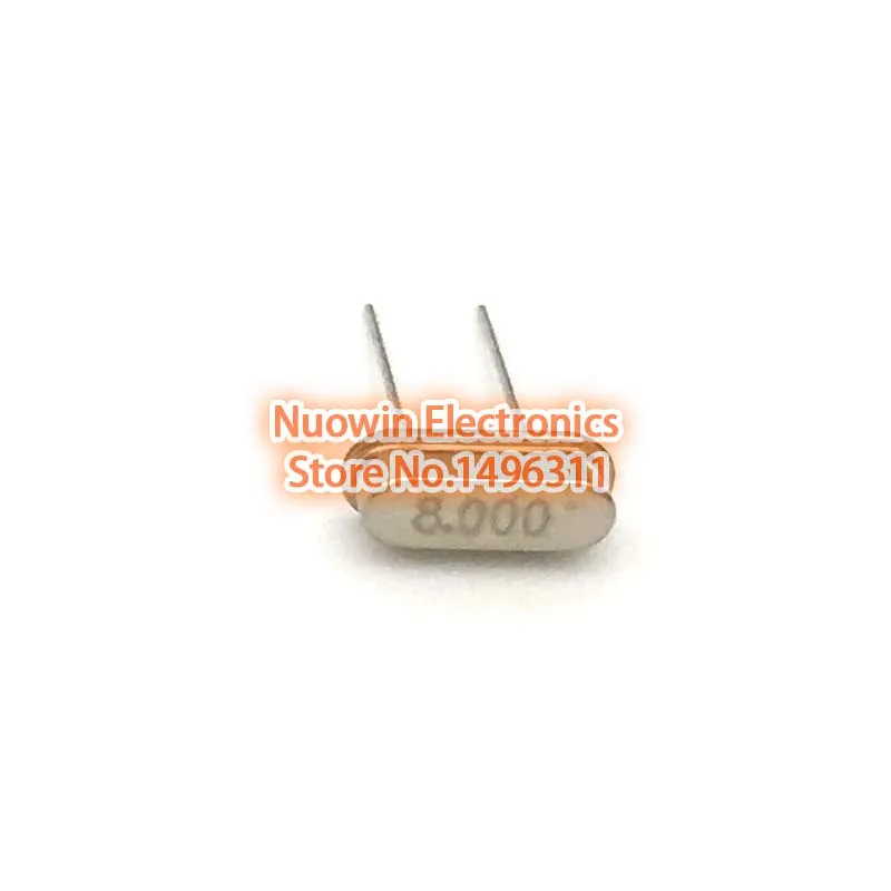 100 шт. HC-49S 8 МГц 8,000 20ppm 20pF Кварцевый резонатор