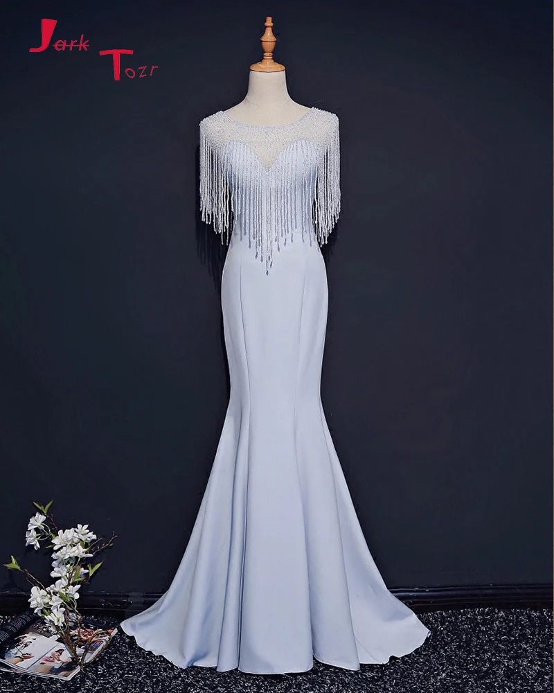 Jark Tozr на заказ Формальные платья длинные Vestido Longo Alibaba Китай бисероплетение