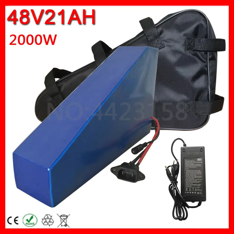 48 V 1000 W 1500 W литиевая батарея 48 V 20AH литий-ионный аккумулятор 48 V 20Ah Электрический велосипед аккумулятор с 30A BMS+ 54,6 V 5A быстрое зарядное устройство