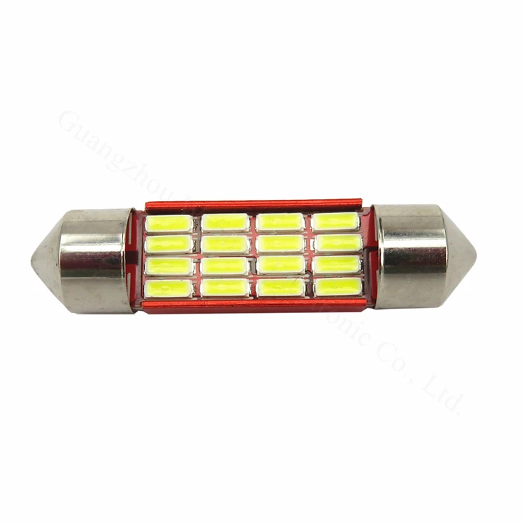 WLJH 2x Canbus светодиодный светильник C5W C10W 31 мм 36 мм 39 мм 41 мм SV8.5 4014SMD авто светодиодный светильник для салона автомобиля купольная карта номерного знака светильник